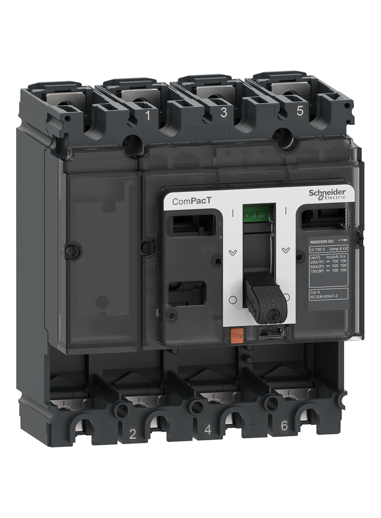 Baza wyłącznika, ComPacT NSX, NSX100S DC, 4P