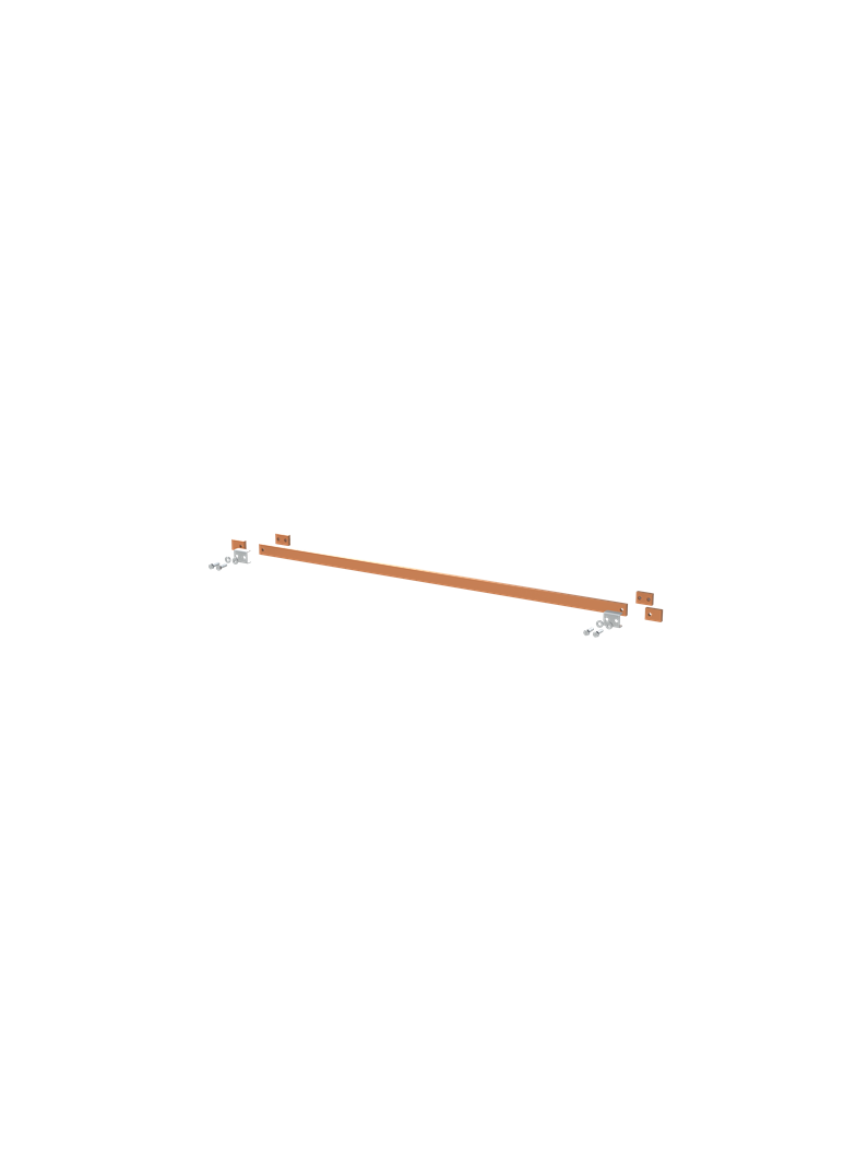 ZX2352 Szyna miedziana 30x10mm szerokość 5PW 1250mm V1, A2 (do samodzielnego montażu)