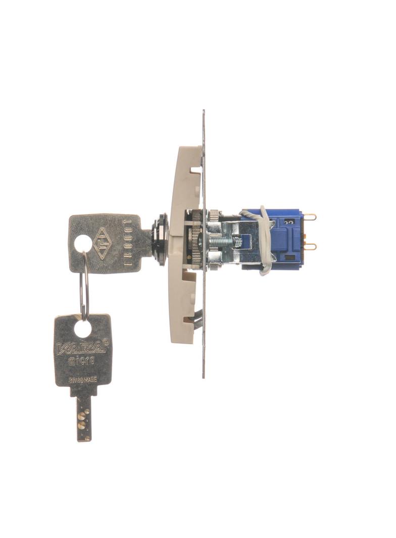 SIMON 54 WMDL-0K01Px-041 Łącznik na kluczyk chwilowy – przycisk (moduł) 2 pozycyjny „0-I” styk N/O,