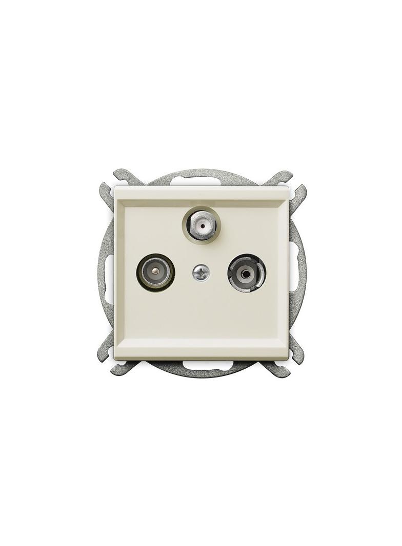 SONATA Gniazdo RTV-SAT przelotowe - kolor ecru