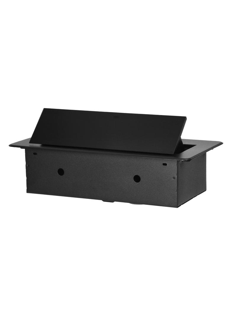 Gniazdo meblowe wpuszczane w blat z płaskim frezowanym rantem i ładowarką USB 2x2P+Z 2xUSB typ A+C OR-GM-9034/B ORNO