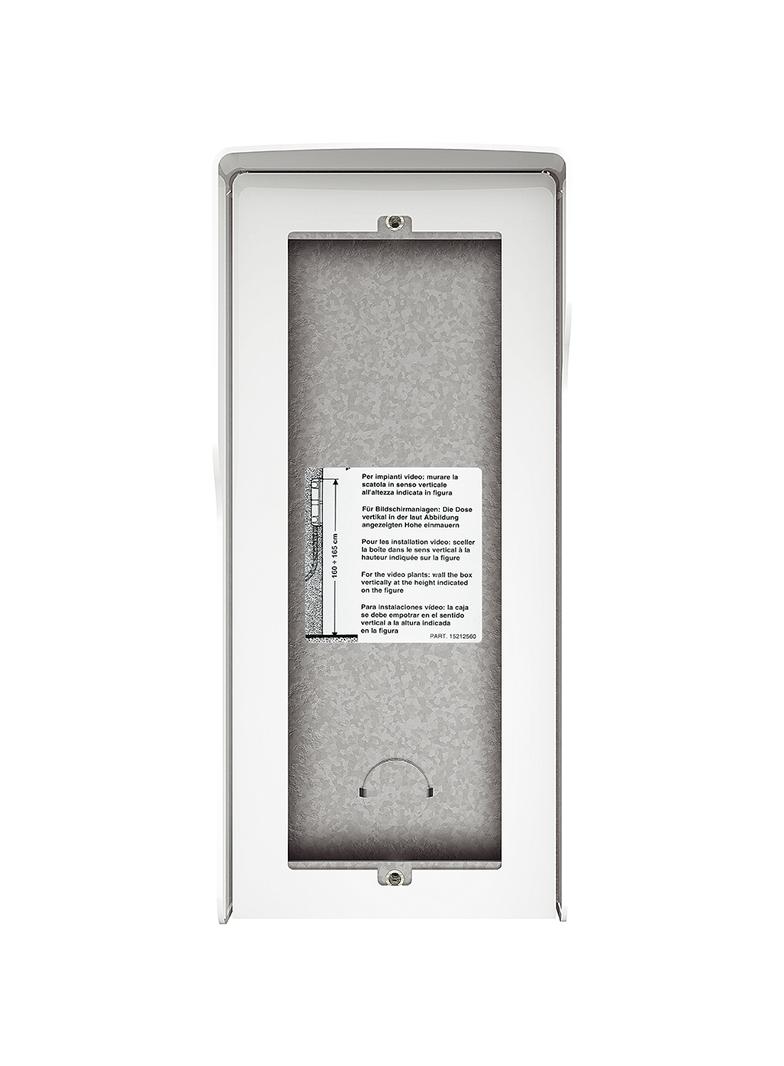 Obudowa natynkowa z daszkiem do paneli Sfera - 3 moduły - Biała, Bticino