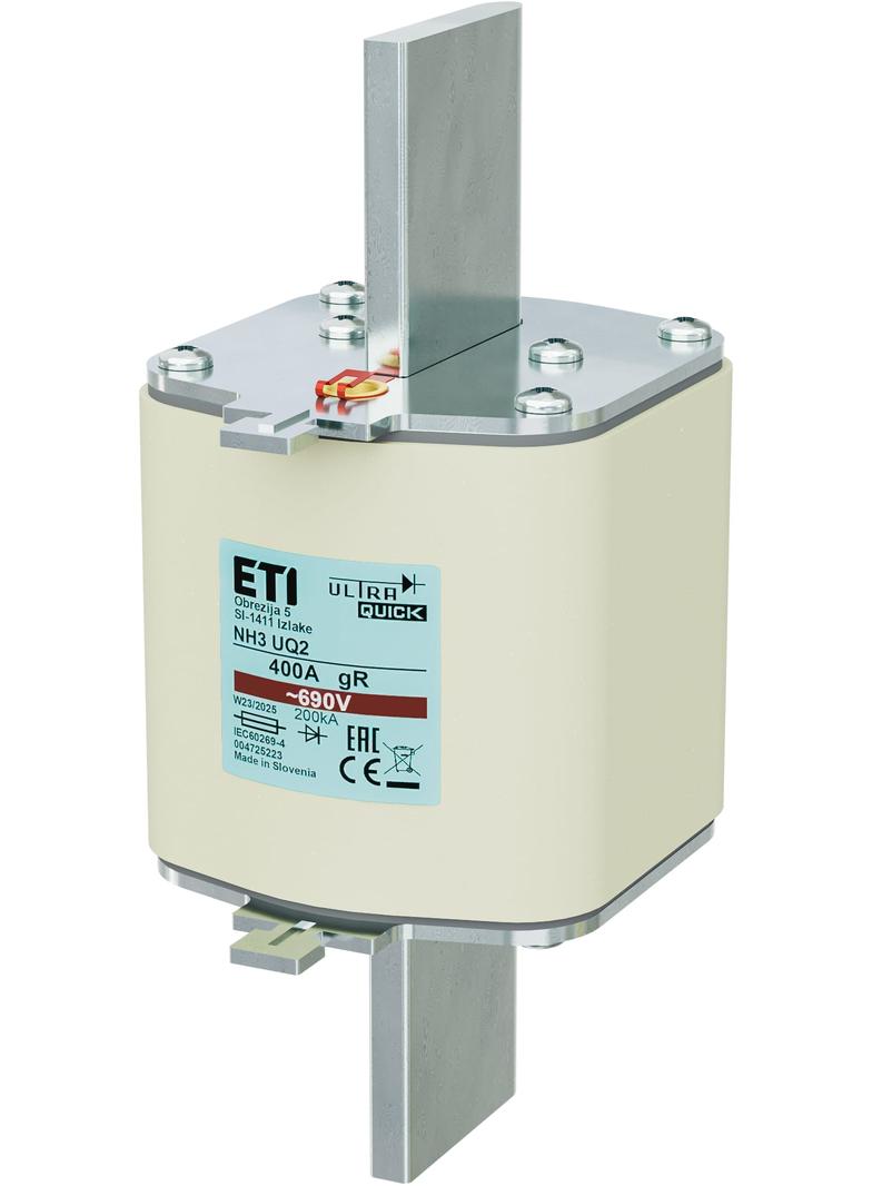 Wkładka topikowa ultraszybka M3UQ2/400A 690V 004725223 ETI