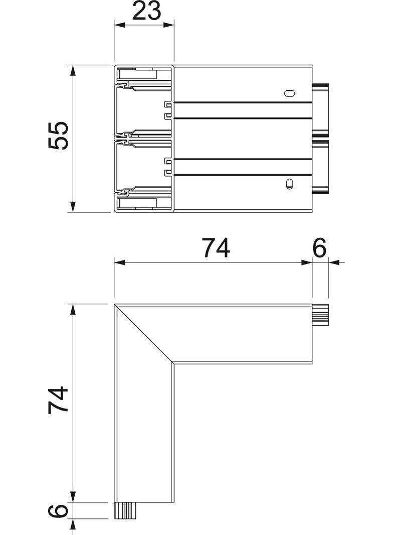 GK-AS53130RW, Naroże zewnętrzne, stałe