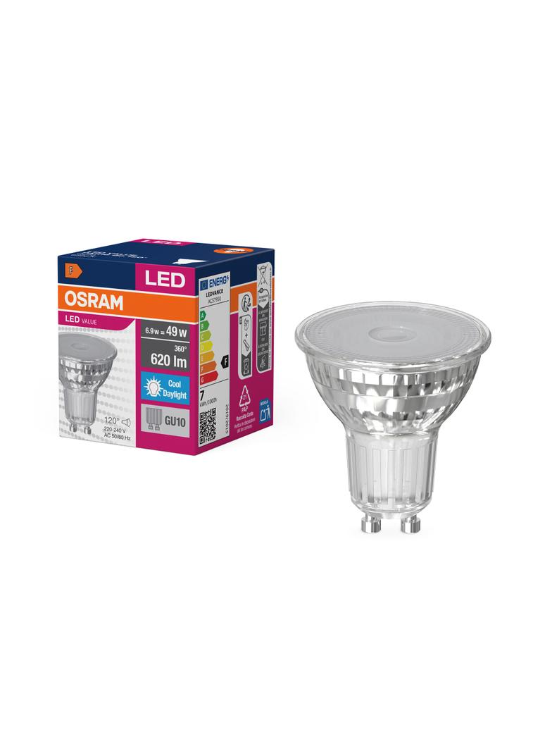 Żarówka LED VALUE PAR16 80 120 6,9W/865 GU10 575lm 4058075096745 LEDVANCE