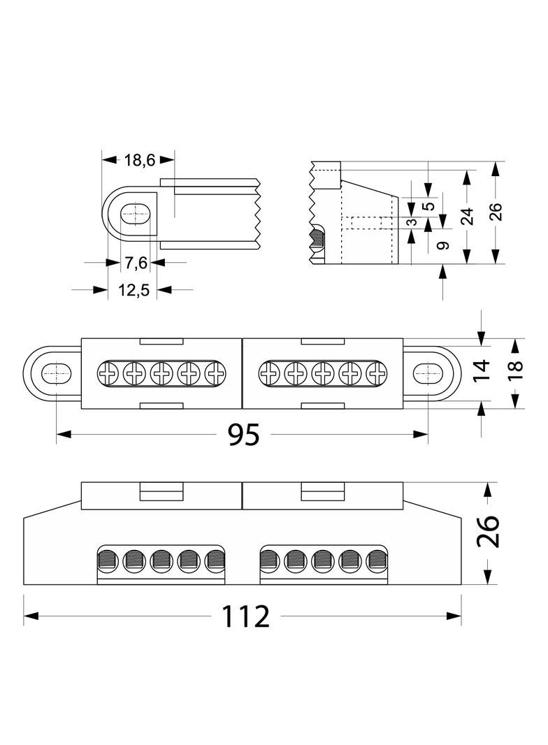 LZ-4 Listwa zaciskowa  47.114 OPATÓWEK