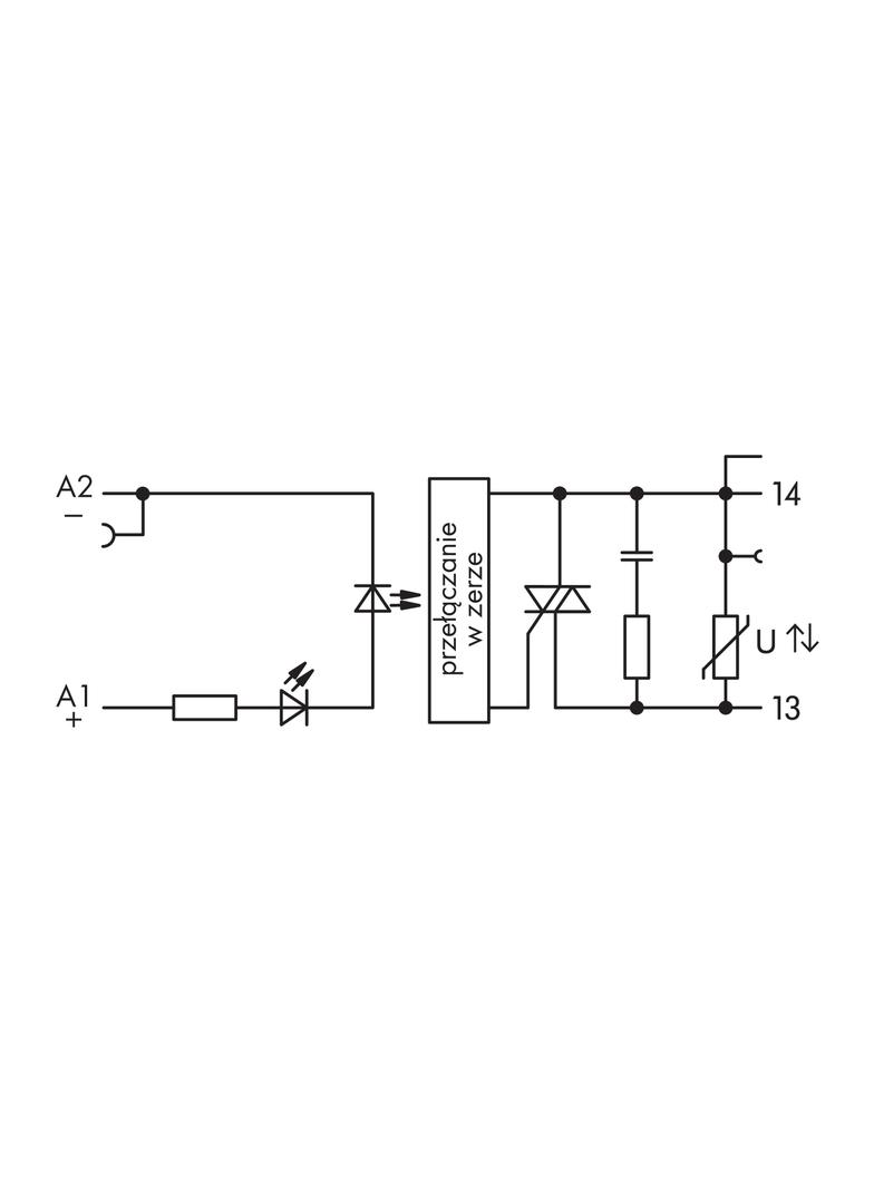 optoseparator 5VDC/230VAC/0,5A/2L/RC WAGO