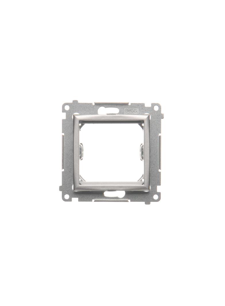 Simon 54 Adapter (przejściówka) na osprzęt standardu 45 × 45 mm srebrny mat *Do gniazd teleinformatycznych Simon Connect DA45.01/43 KONTAKT