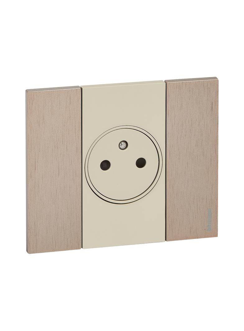 Living Now - Gniazdo 2P+Z - Zaciski Automatyczne - 2 Moduły Bticino K4142A LEGRAND