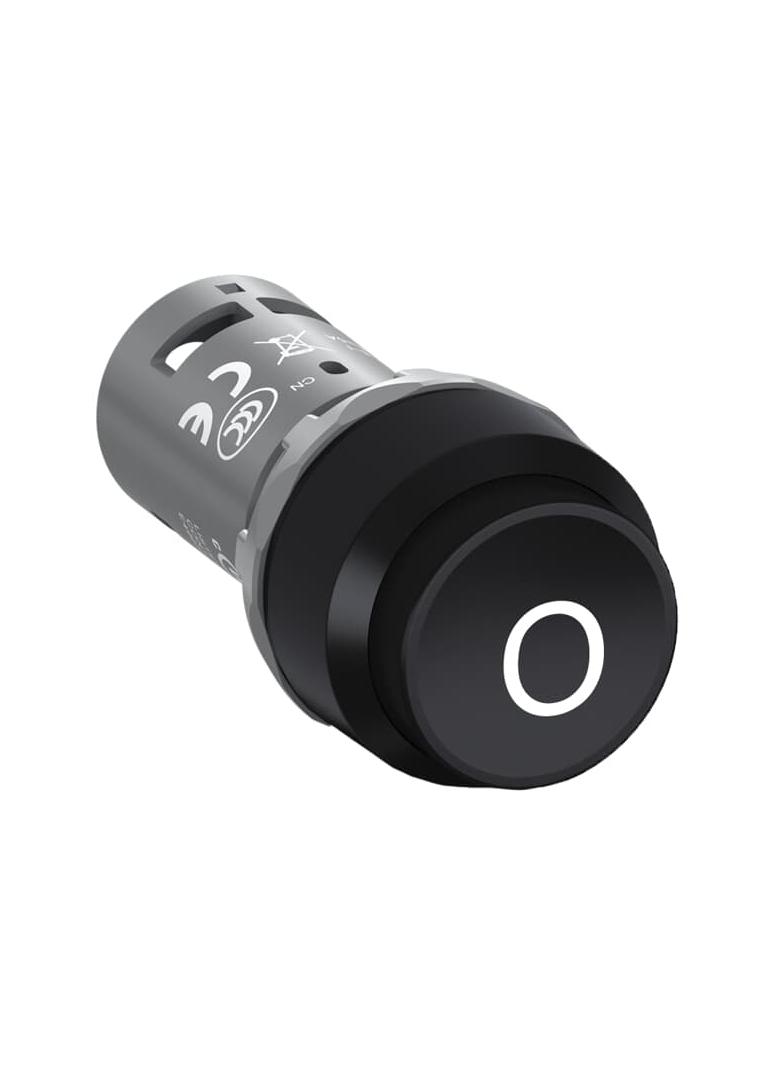 Przycisk monostabilny wypukły 1NC czarny CP33-10B-01