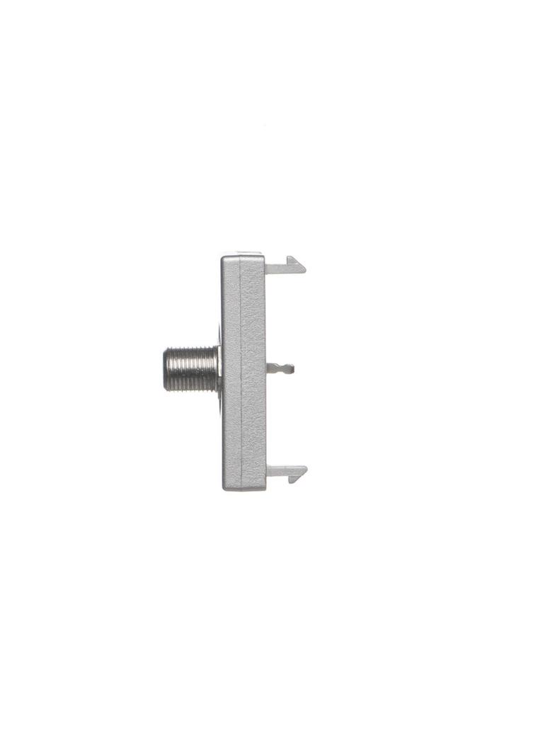 Simon Connect Płytka K45/2 gn. SAT (F) żeńskie 225x45mm + wkład aluminium K102C/8 KONTAKT