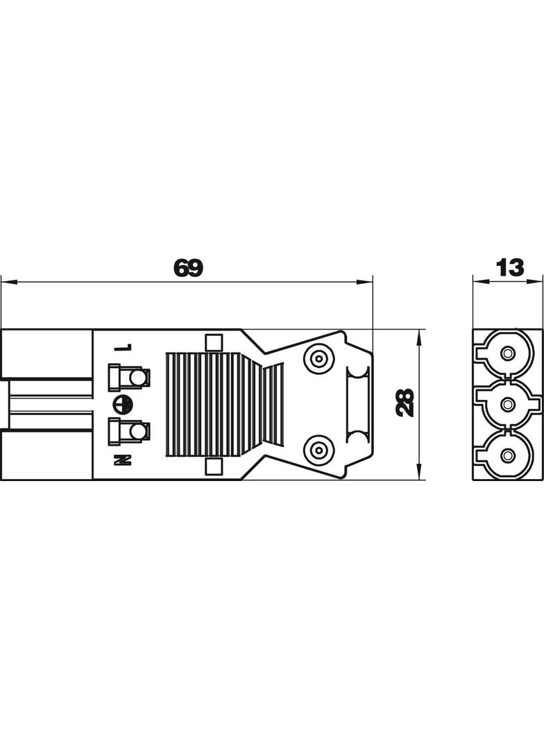 ST/S-GST 18I 3P, ELEMENT WTYKOWY 3-POLOWY