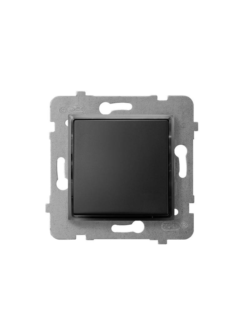 ARIA Łącznik kontrolny z podświetleniem niebieskimm - kolor czarny metalik