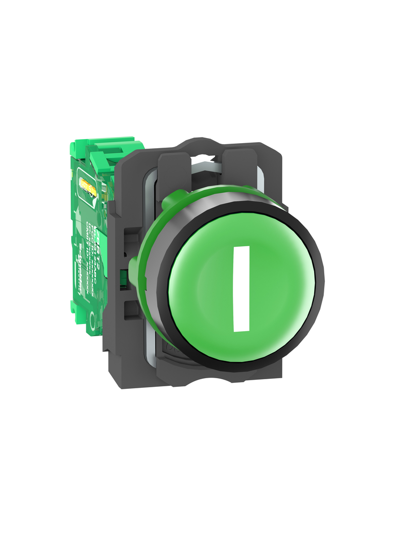 Harmony XB5 Główka bezprzewodowego i bezbateryjnego przycisku z nadajnikiem, Zielona, Plastikowa, I