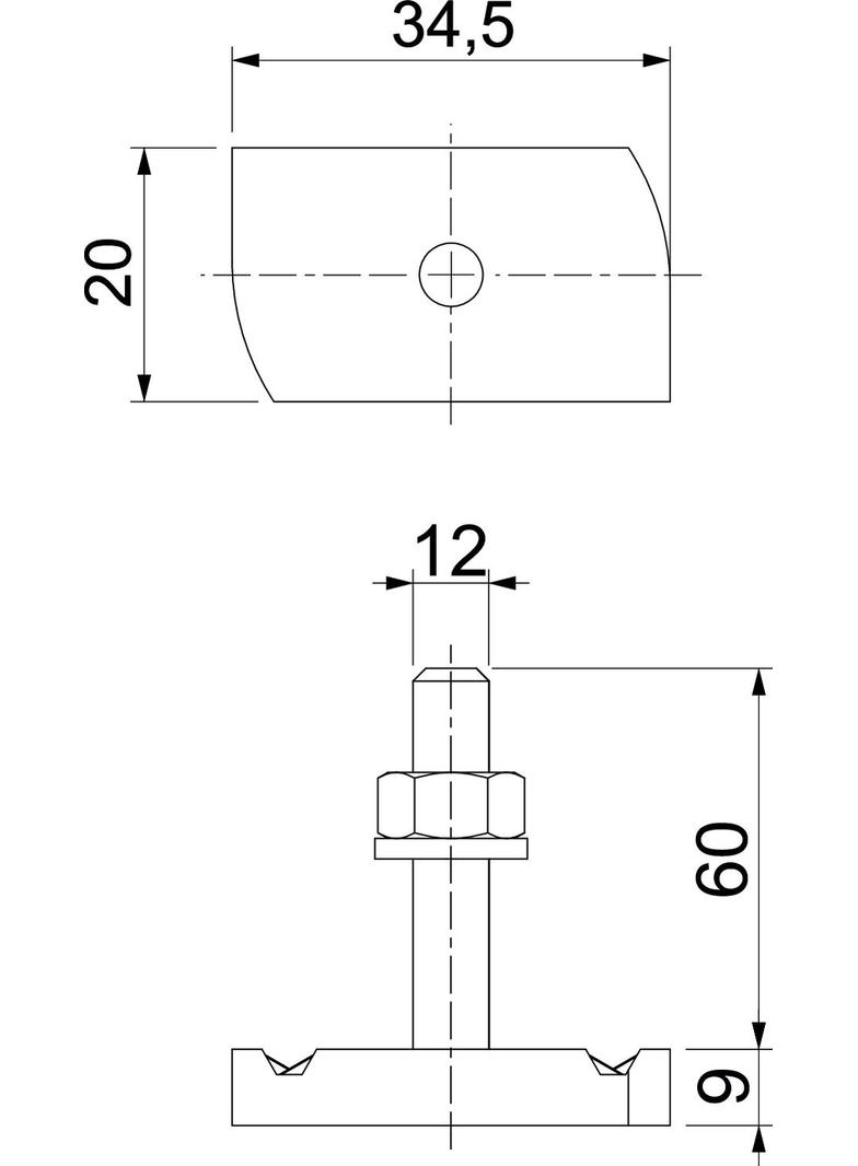 MS41HB M12x60 ZL Śruba z łbem młoteczkowym