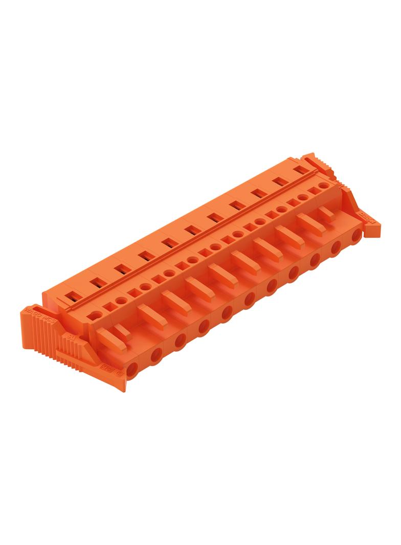 MCS-MIDI Classic gniazdo 11-bieg. pomarańczowe raster 7,62 mm /10szt./ WAGO