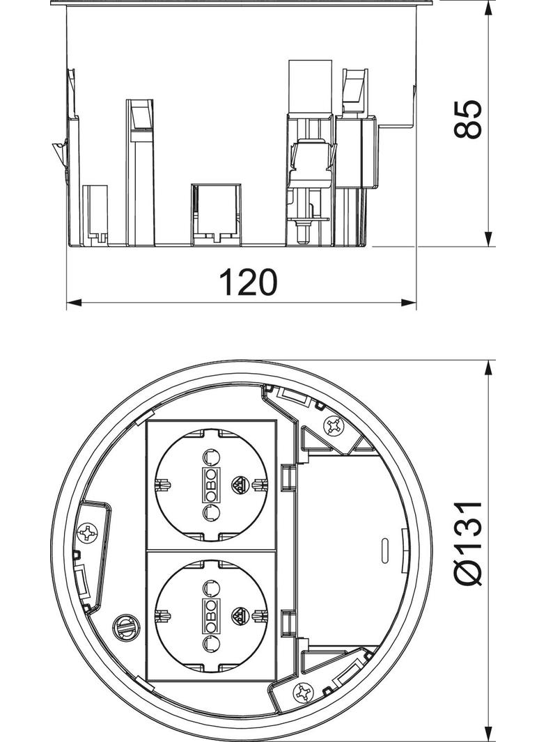 MT R2 VDE, Puszka instalacyjna do for GES R2