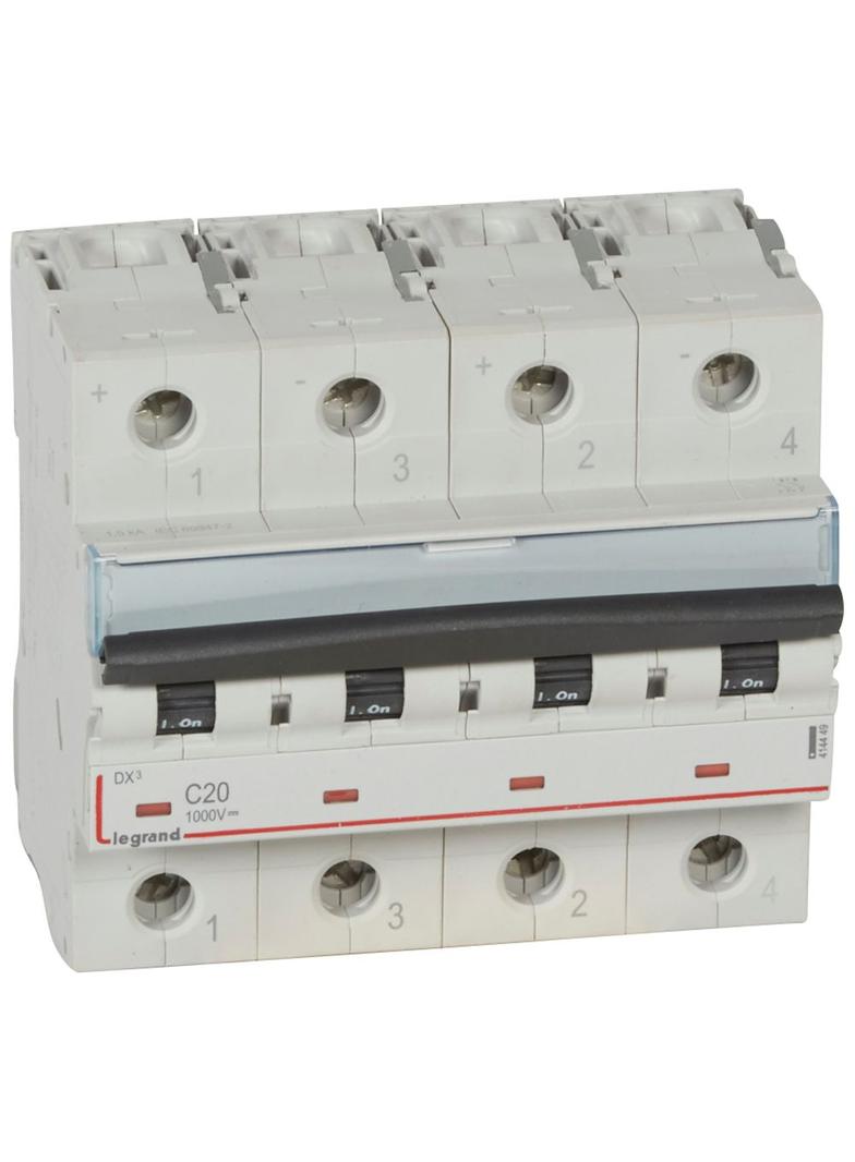 Wyłącznik Nadprądowy PV 2P 20A 1000VDC 414449 LEGRAND