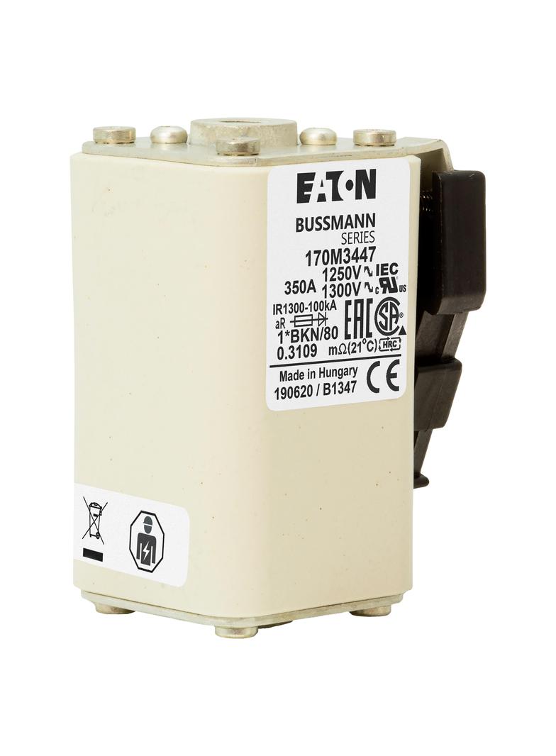 FUSE 350A 1250V 1*BKN/80 AR CU Wkładka szybka 350A AC 1250V rozmiar 1 45x59x81 mm aR 170M3447 EATON