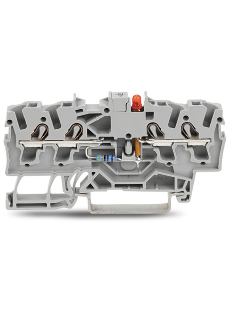 TOPJOBS złączka 4-przewodowa 2,5 mm2 diodowa szara