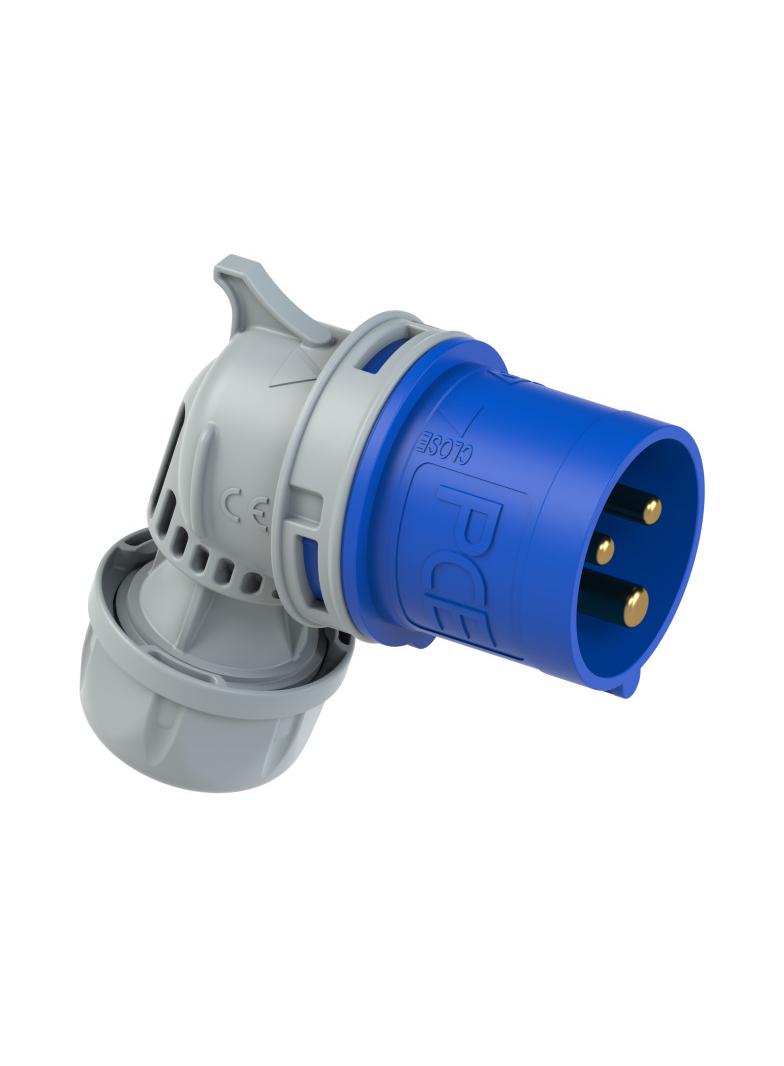 WTYCZKA PRZENOŚNA KĄTOWA TWIST TT 16A 230V 2P+Z BEZŚRUBOWA 8013-6TT PCE