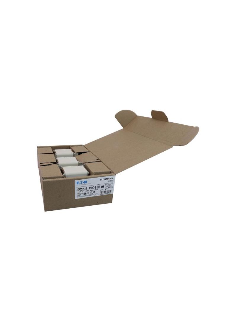 250A 690V aR 00/80 SQ. BODY IND. FUSE Wkładka szybka 250A AC 690V DIN 00 30x51x100 mm aR, 170M2618 E