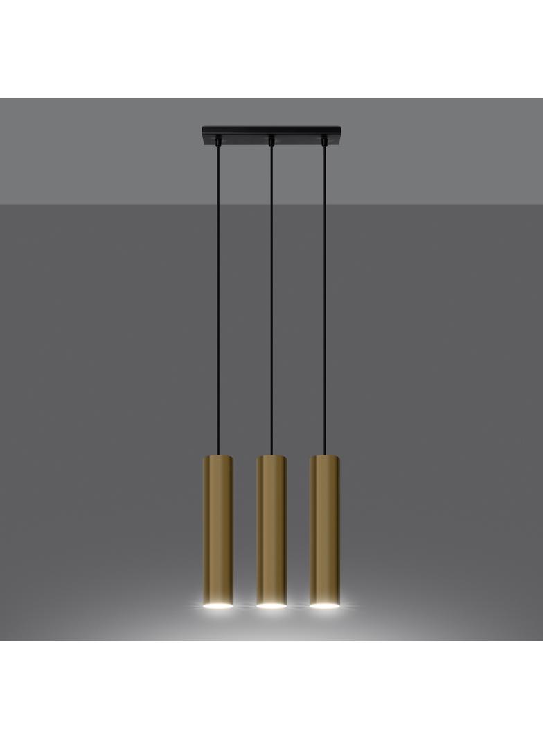 Sollux Lampa Wisząca LAGOS 3 złoty połysk SL.1201