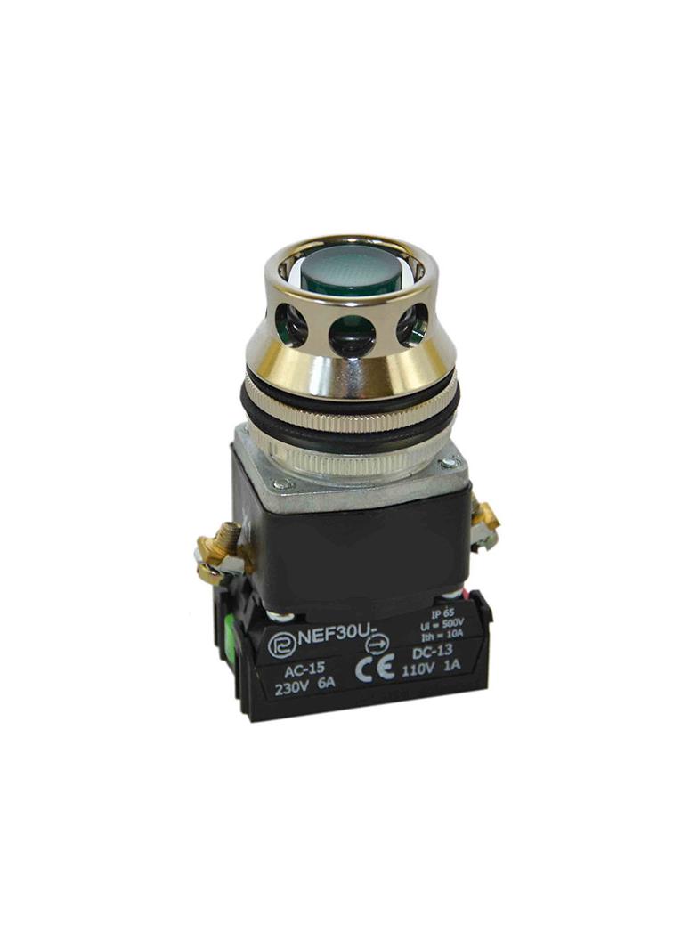 Przycisk NEF30-UKLXY/12V zielony