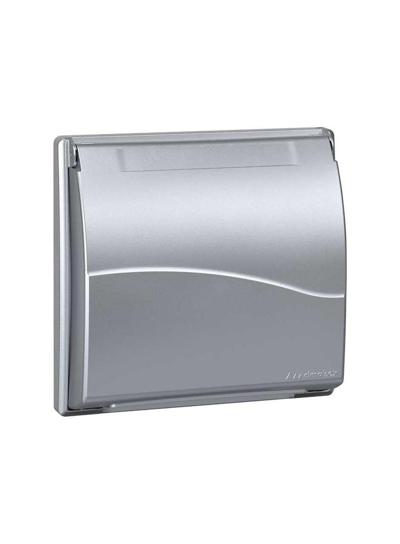 Simon Connect Ramka 2-modułowa do puszki SBM250 z pokrywą 4x K45 aluminium