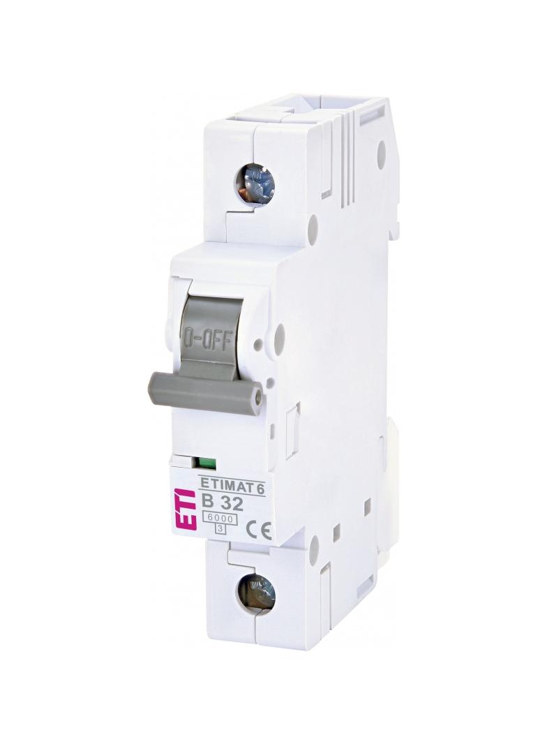 Wyłącznik nadprądowy MAT 6 1P B32A 002111519 ETI