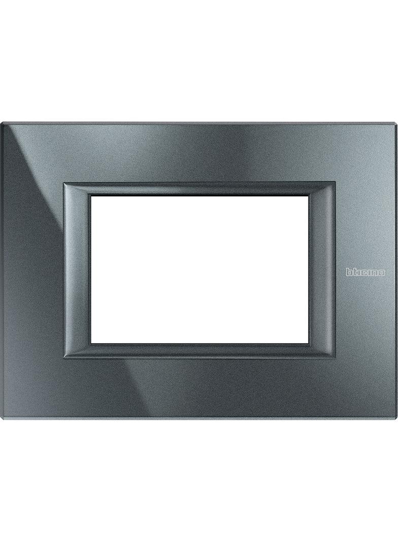 AXOLUTE - RAMKA PROSTOKĄTNA 3 MOD AXOLUTE ANTRACYT, Bticino