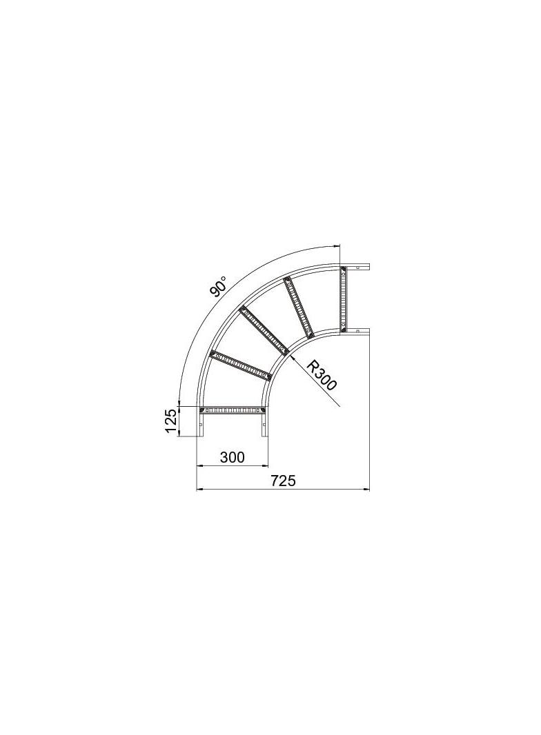 LB 90 630 R3 A2 Łuk 90°