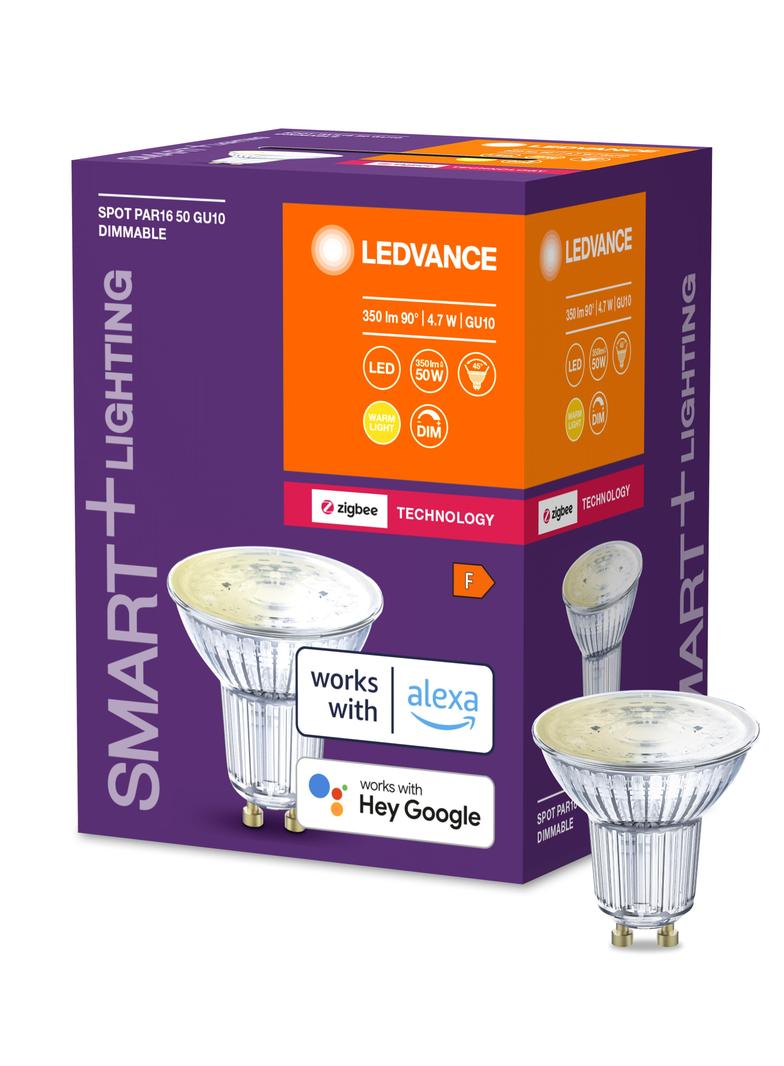 Lampa LED SMART+ ZB Spot PAR16 Glass DIM 50 yes 4,7W/ GU10