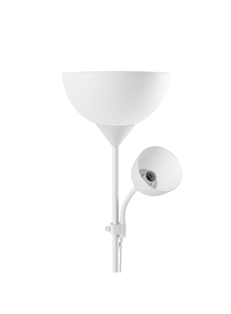 Lampa stojąca podłogowa URLAR 175 cm max 25W E27 max 25W E14 biała LS-2/W ORNO