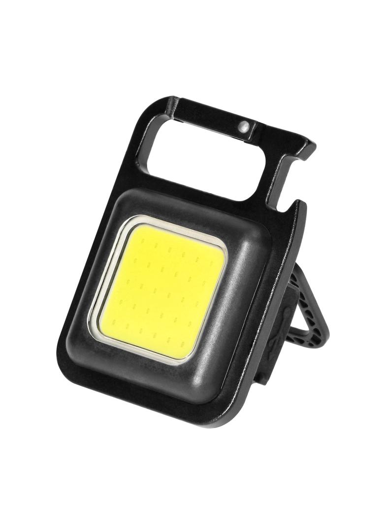 Mocna MINI latarka LED kieszonkowa + brelok magnes otwieracz uchwyt nóżka