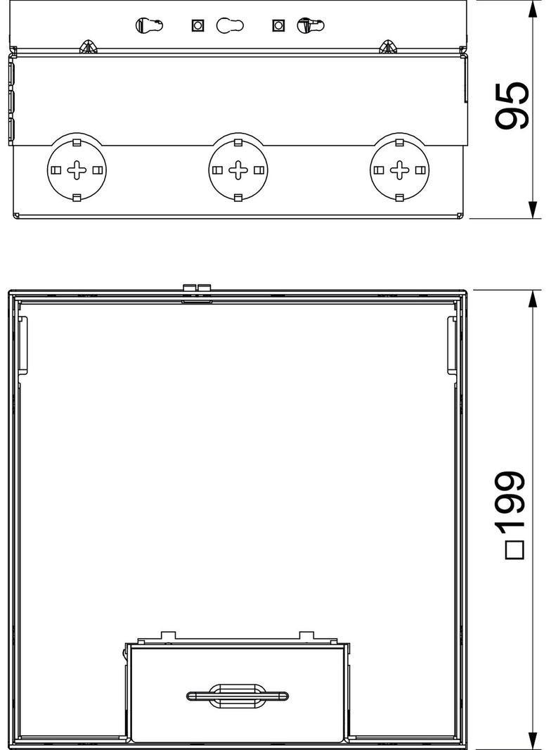 UDHOME4 2V MT U, Kompl. kaseta zasil., z mod.instal., pusta