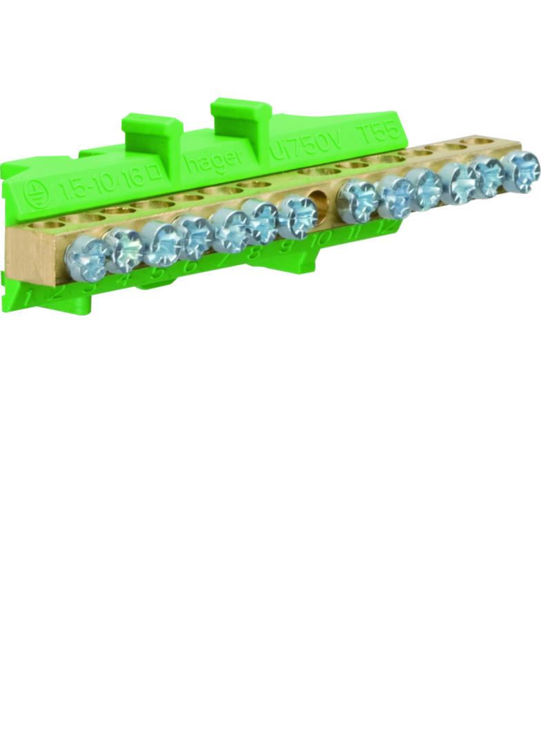 Listwa przyłączeniowa z cokołem ochronna 6x16+7x10 mm2 KM13E HAGER