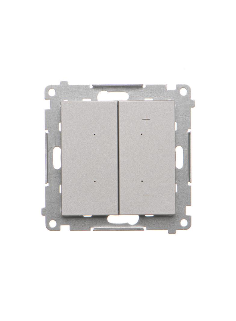 Simon 55 Ściemniacz do LED ściemnialnych klawiszowy Aluminium mat