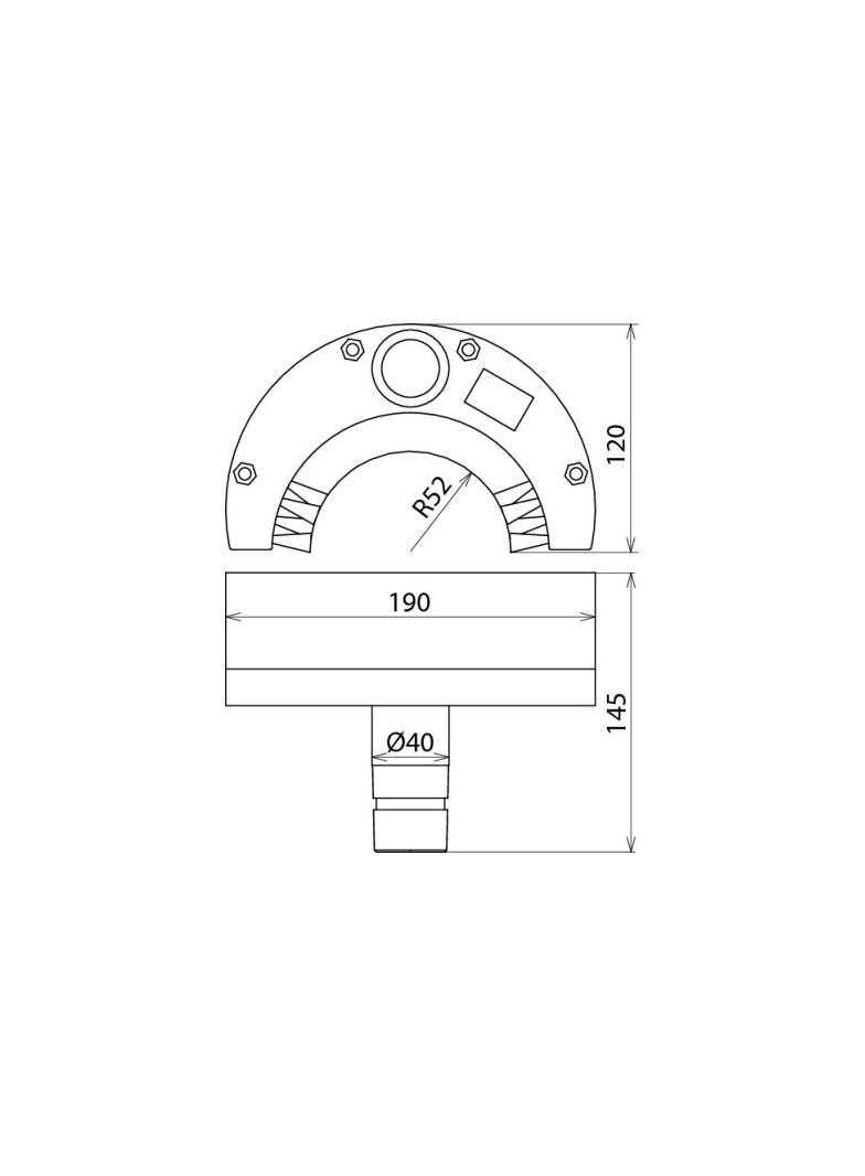 Szczotka półokrągła fi 120 mm