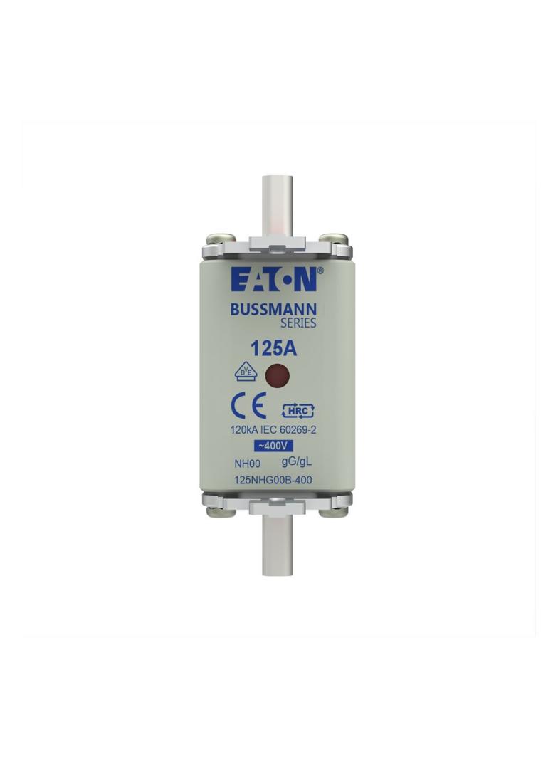 NH FUSE 125A 400V GG/GL SIZE 00 Wkładka NH00 125A 400V GL/GG podwójny wskaźnik 125NHG00B-400 EATON
