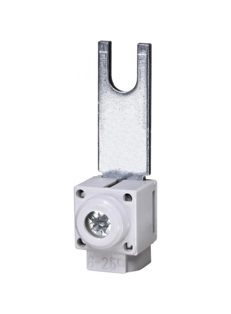 EFB-25FT-28 Zacisk zasilający widełkowy,podłączenie górne