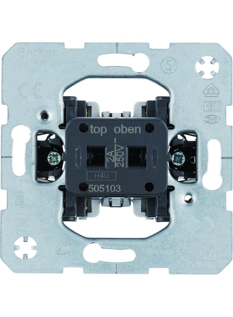 mechanizmy Łącznik przyciskowy do nasadki na kartę hotelową 16 A 1 styk zwierny 1 rozwierny 505203 5