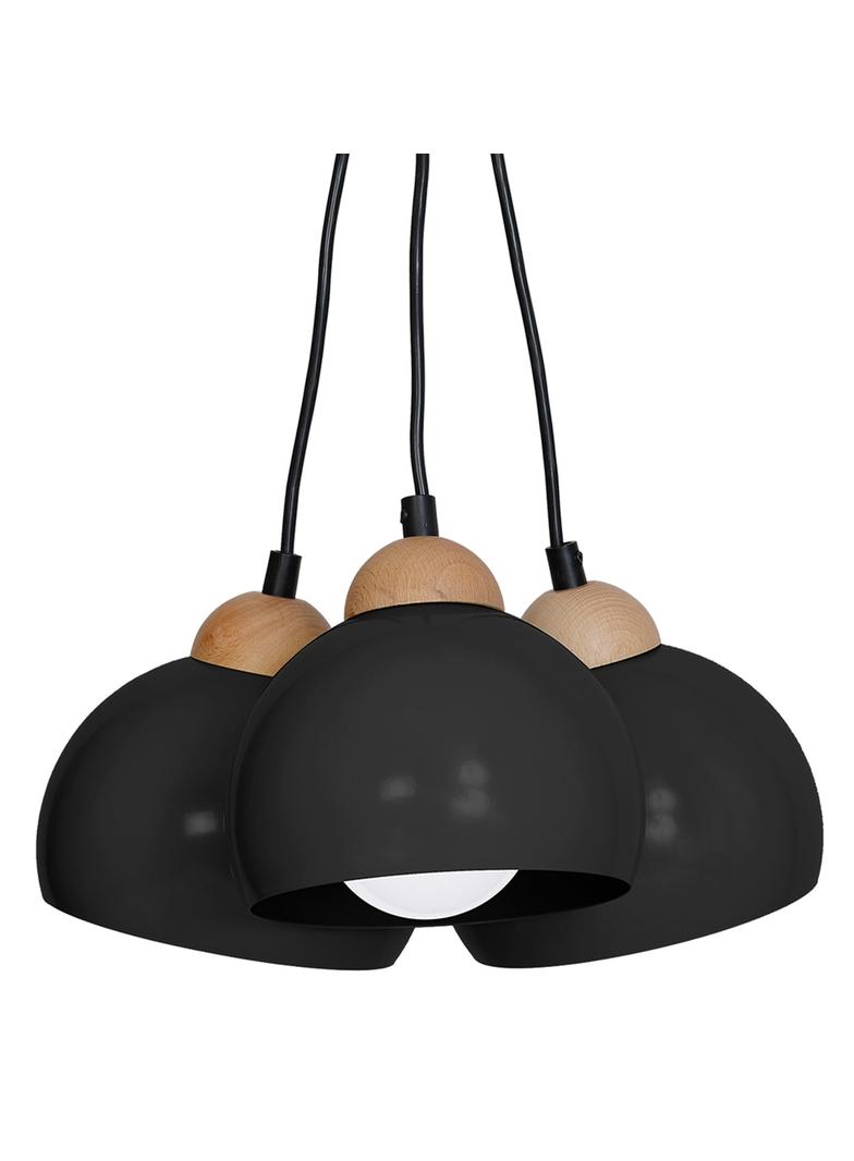 Milagro lampa wisząca Dama Black 3xE27 MLP6580