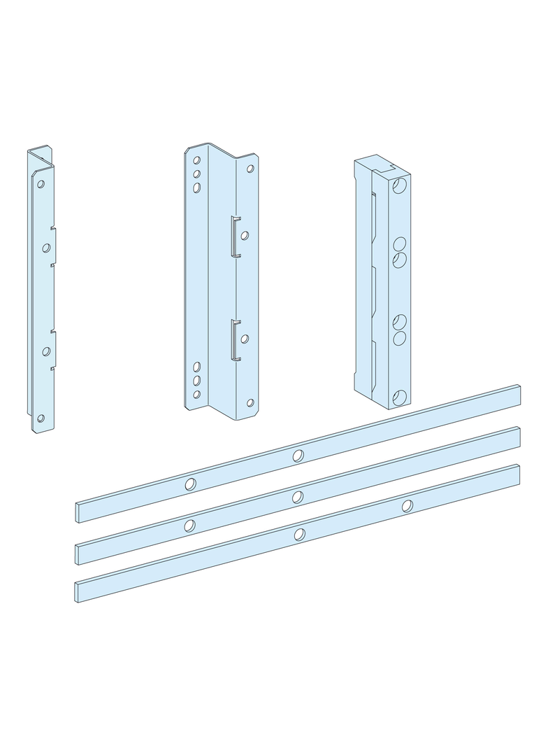 Rozdzielnice PrismaSet, szyny montażowe Prisma G do montażu ISFT160
