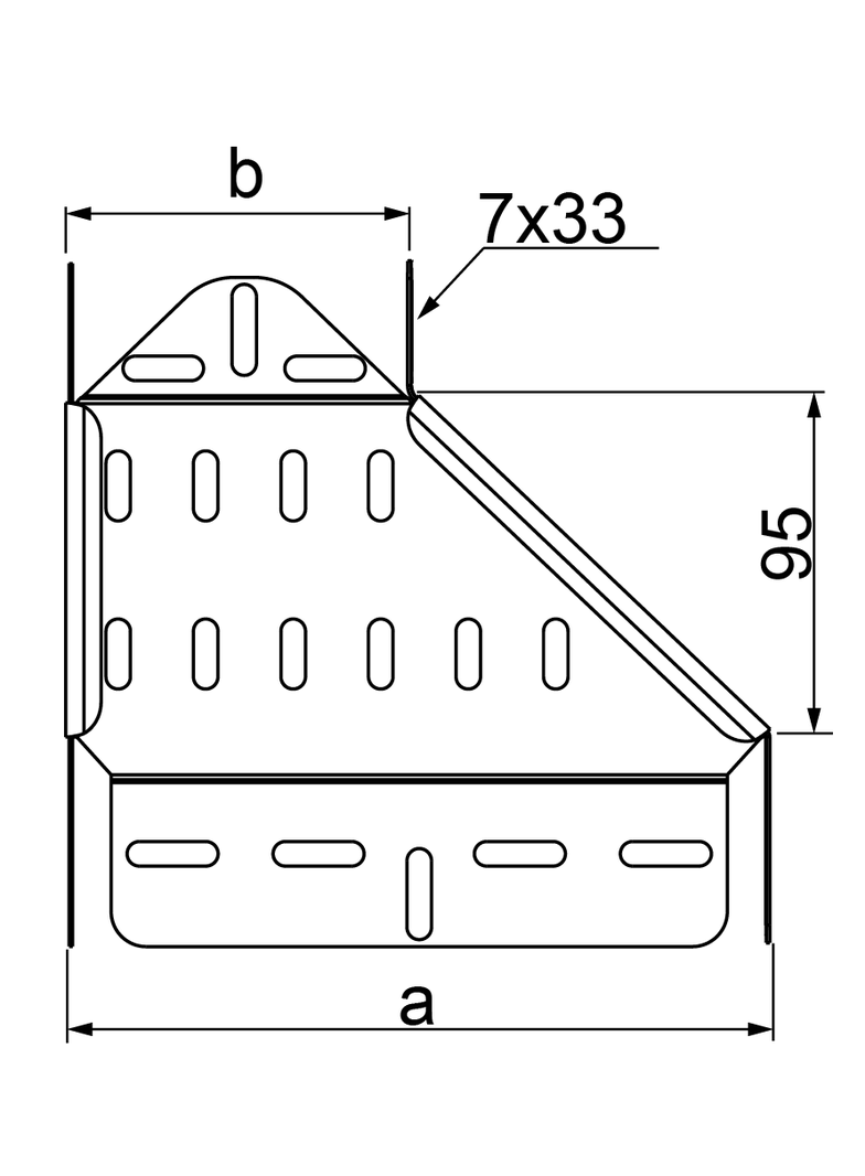 Redukcja lewa 200mm Grubość 1,00 mm 150x50 RKLJ200/150H50 159220 BAKS