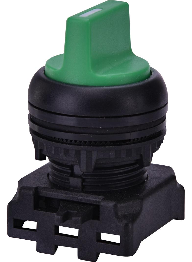 EGS3-NS-G - Napęd pokrętny piórkiem 3 położeniowy, z powrotem z prawej -Zielony