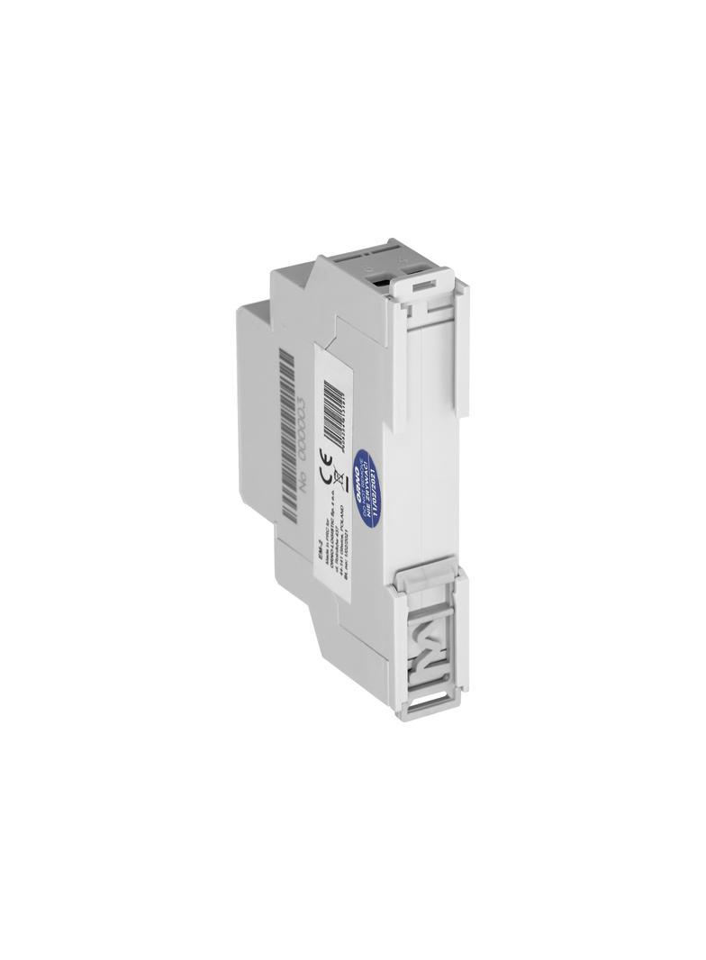 1-fazowy wskaźnik zużycia energii elektrycznej, 40A, wyjście impulsowe, 1 moduł, DIN TH-35mm EM-2 ORNO