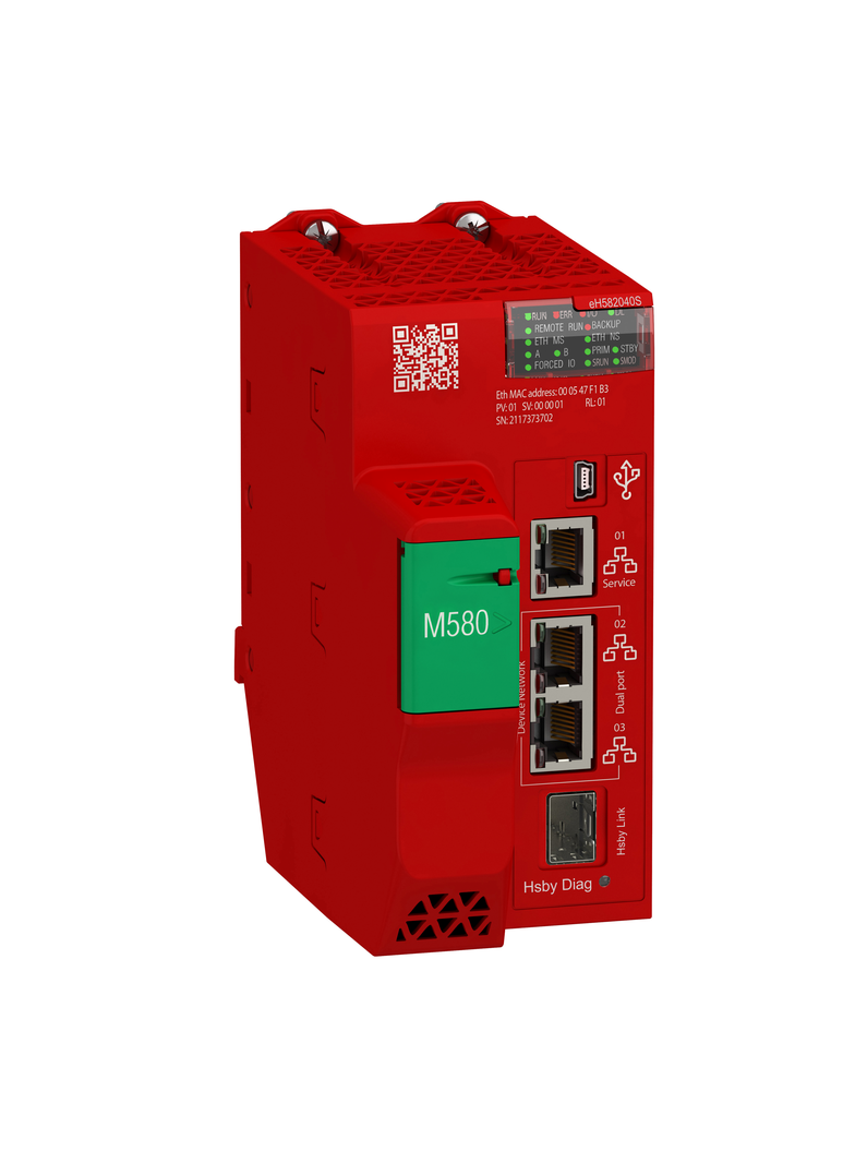 Modicon M580, redundantnyny moduł procesora HSBY Safety SIL3, poziom 2