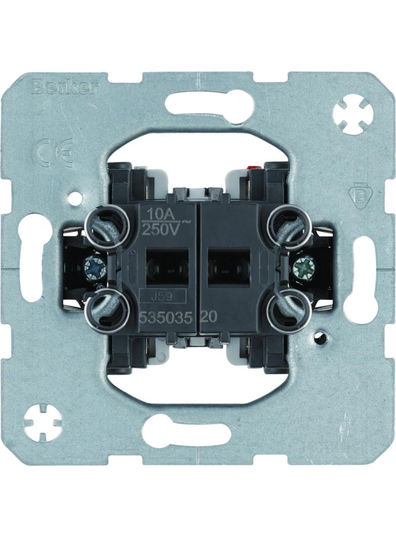 BERKER one.platform Łącznik żaluzjowy 2-klawiszowy przyciskowy jednobiegunowy mechanizm samozaciski