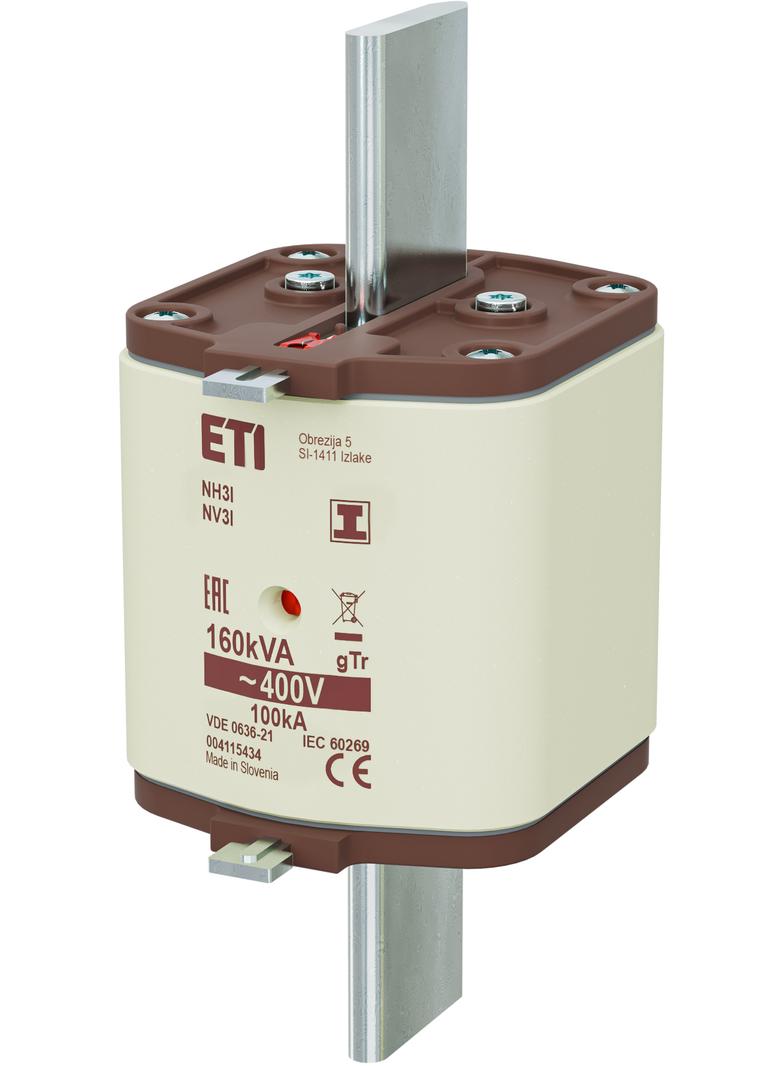 NH3/I gTr 231A/400V 160kVA Wkładka topikowa przemysłowa - transformatorowa 004115434 ETI